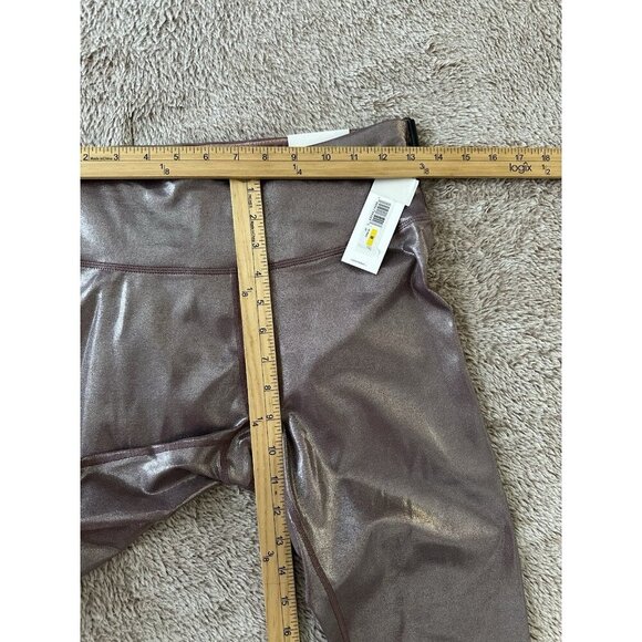Calvin Klein Metallic-Print High-Waist 7/8 Length Leggings New - Picture 12 of 16